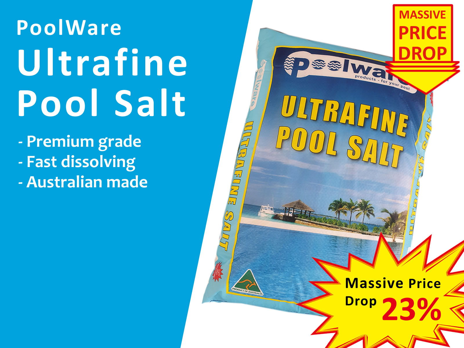 Poolware ultra-fine pool salt