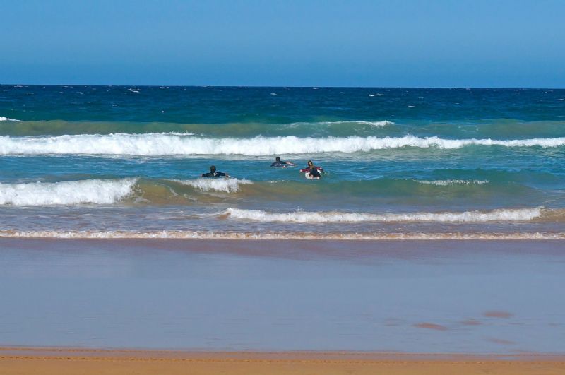 Surfers at Manly Beach