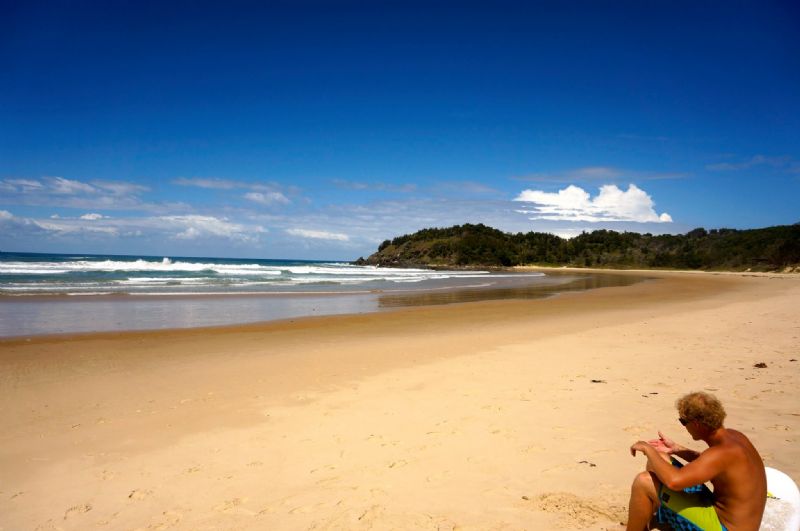 Enjoying the views at Diggers Beach