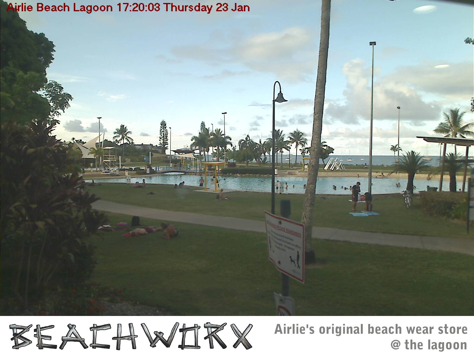 Airlie Beach lagoon web cam