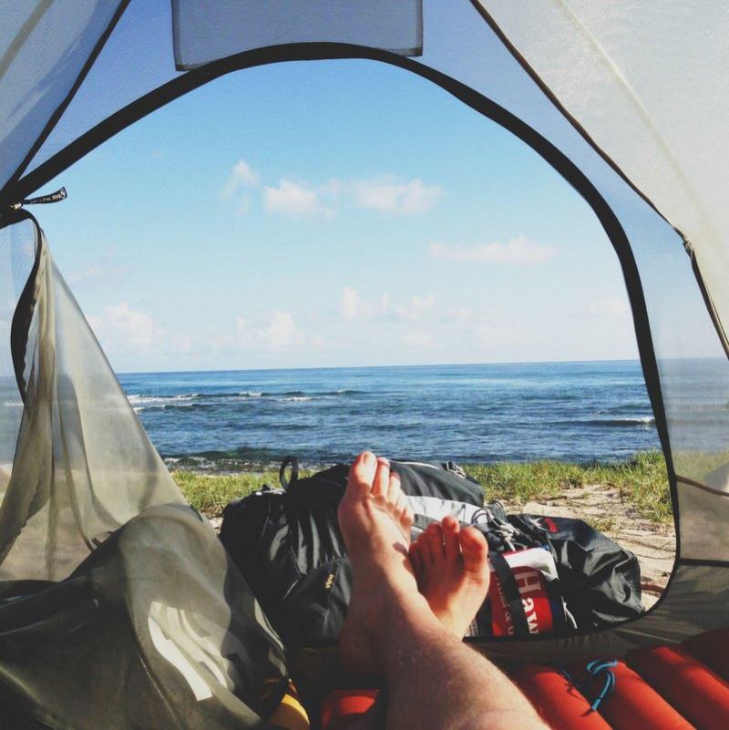 Storing camping equipment at Fort Knox Storage