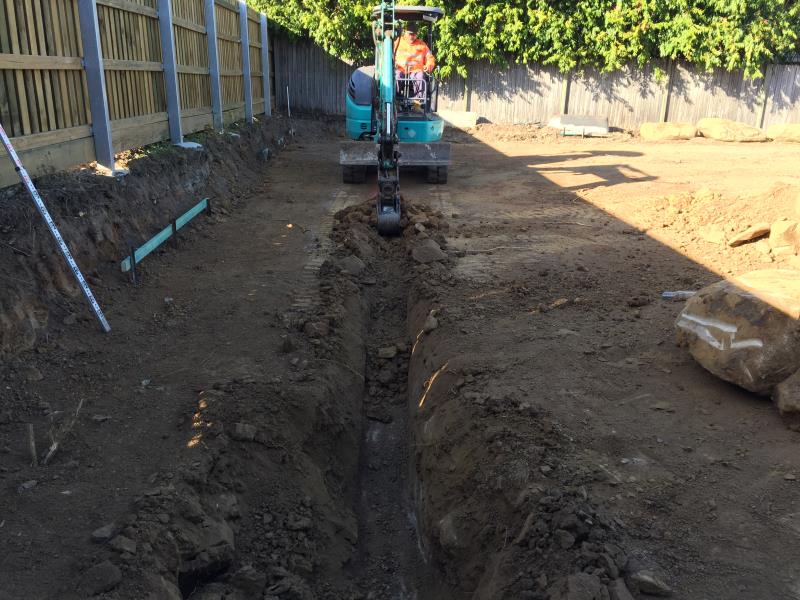 Foundation excavations begin