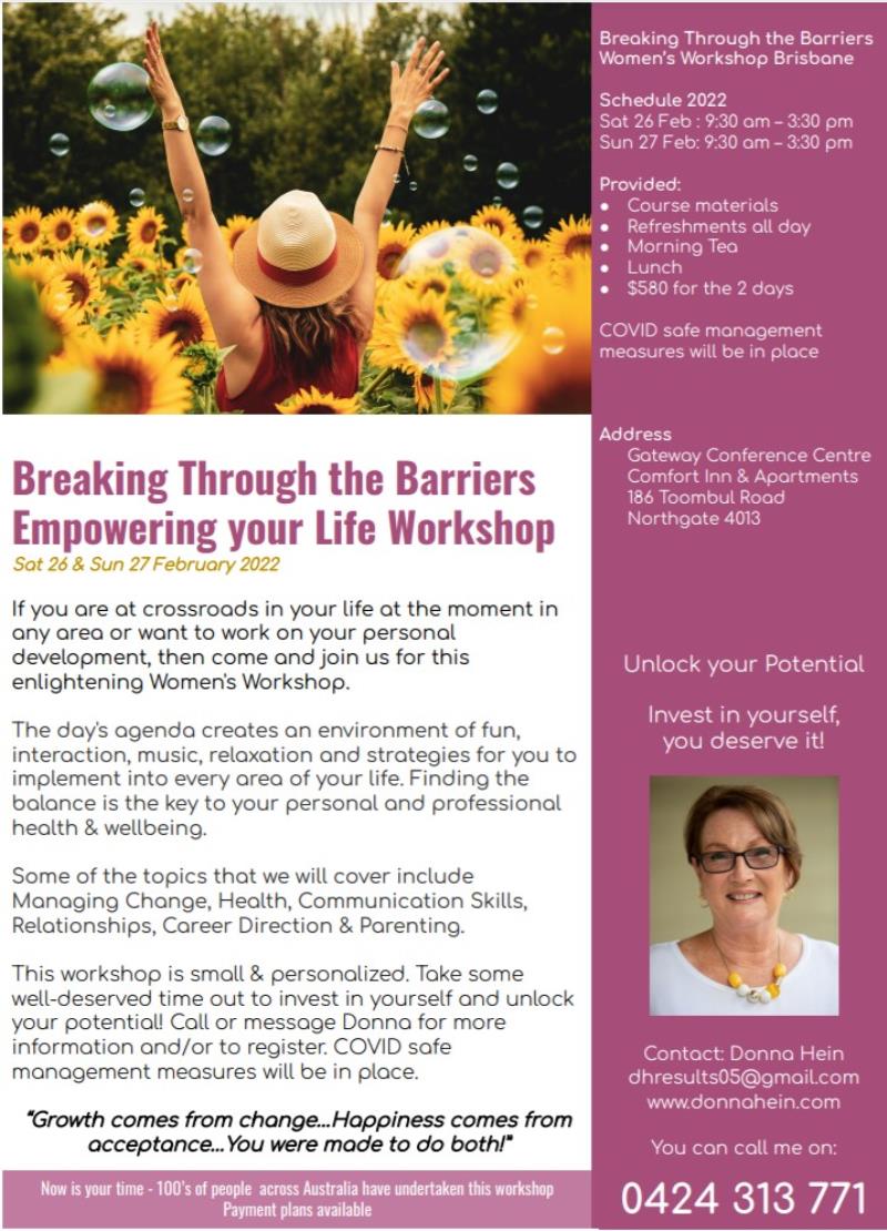 Breaking thru the barriers for Women