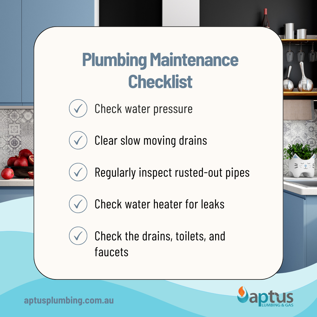 plumbing maintenance checklist