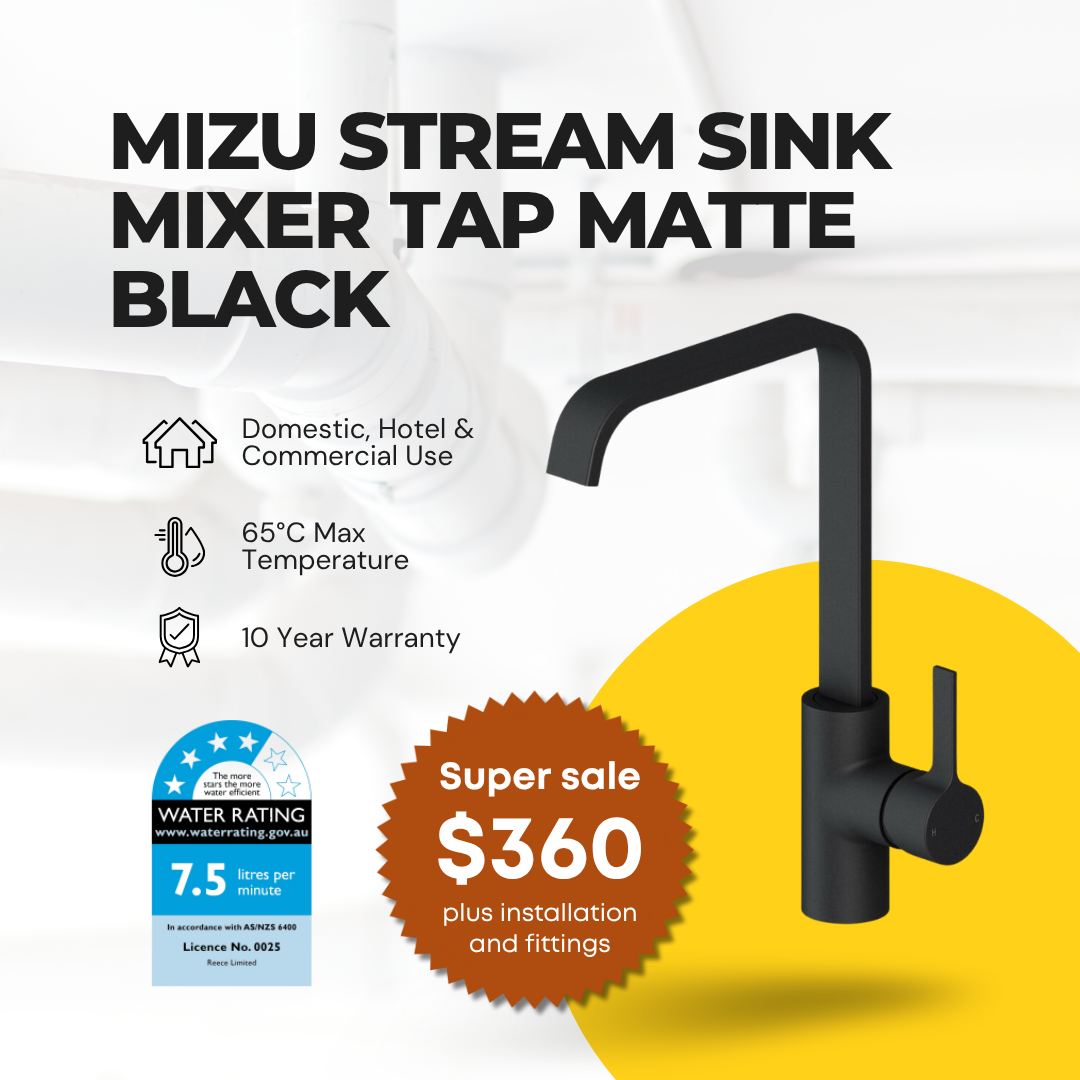 Mizu Stream Sink Mixer Tap Matte Black