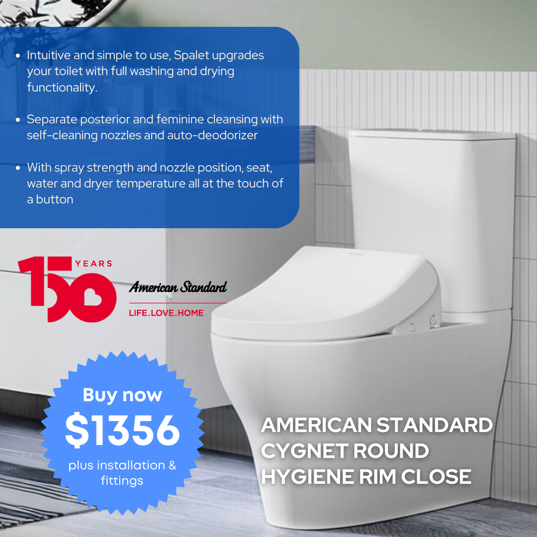 American Standard Cygnet Round Hygiene Rim Close