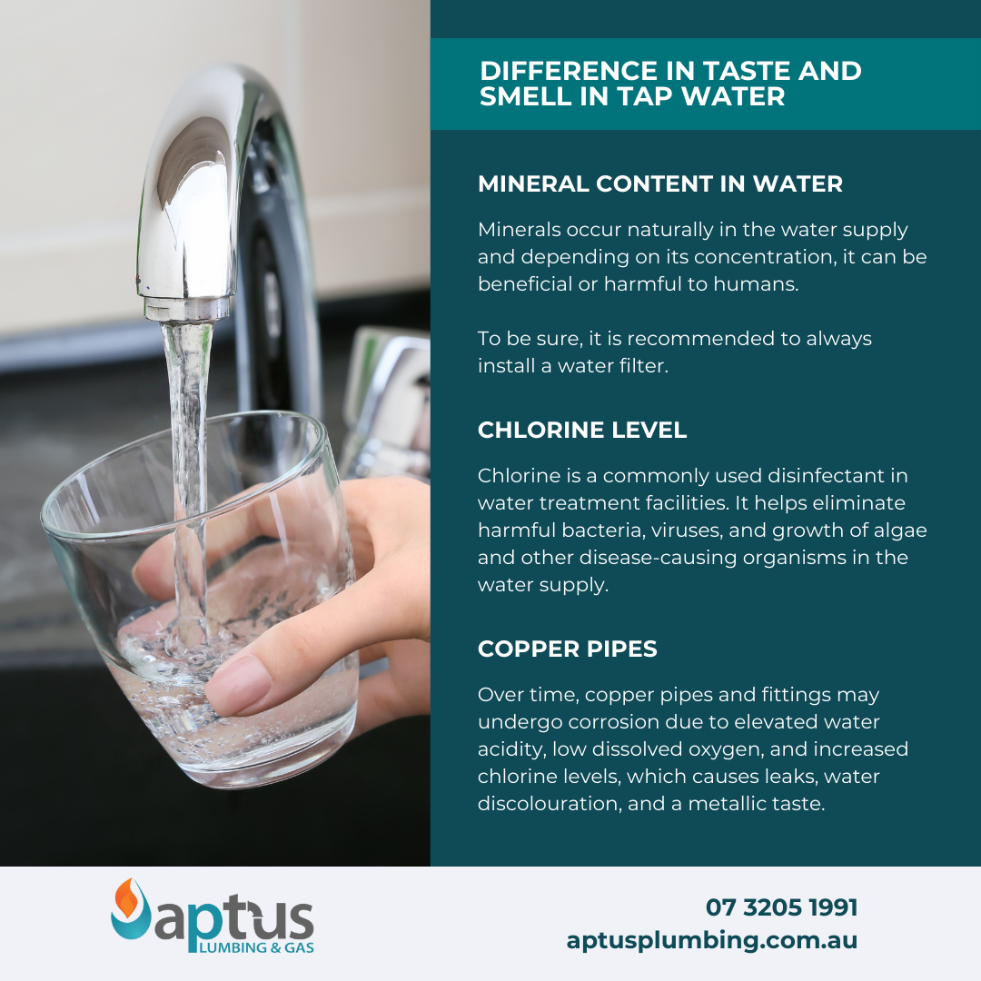Difference in Taste and Smell in Tap Water