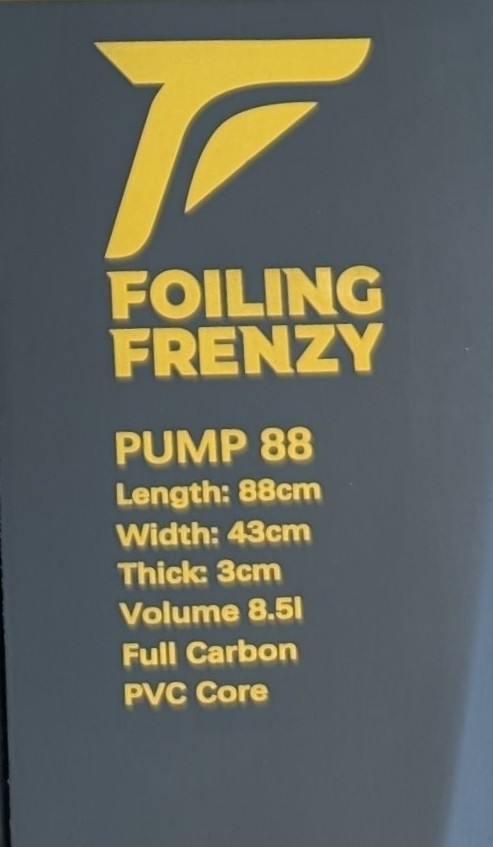 Pump foil dock start board specifications