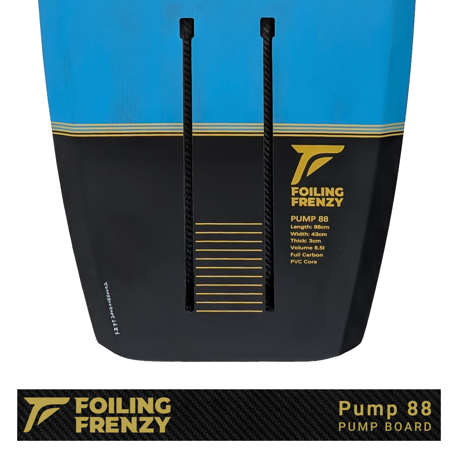 pump foil dock start board carbon fibre tracks pump 88