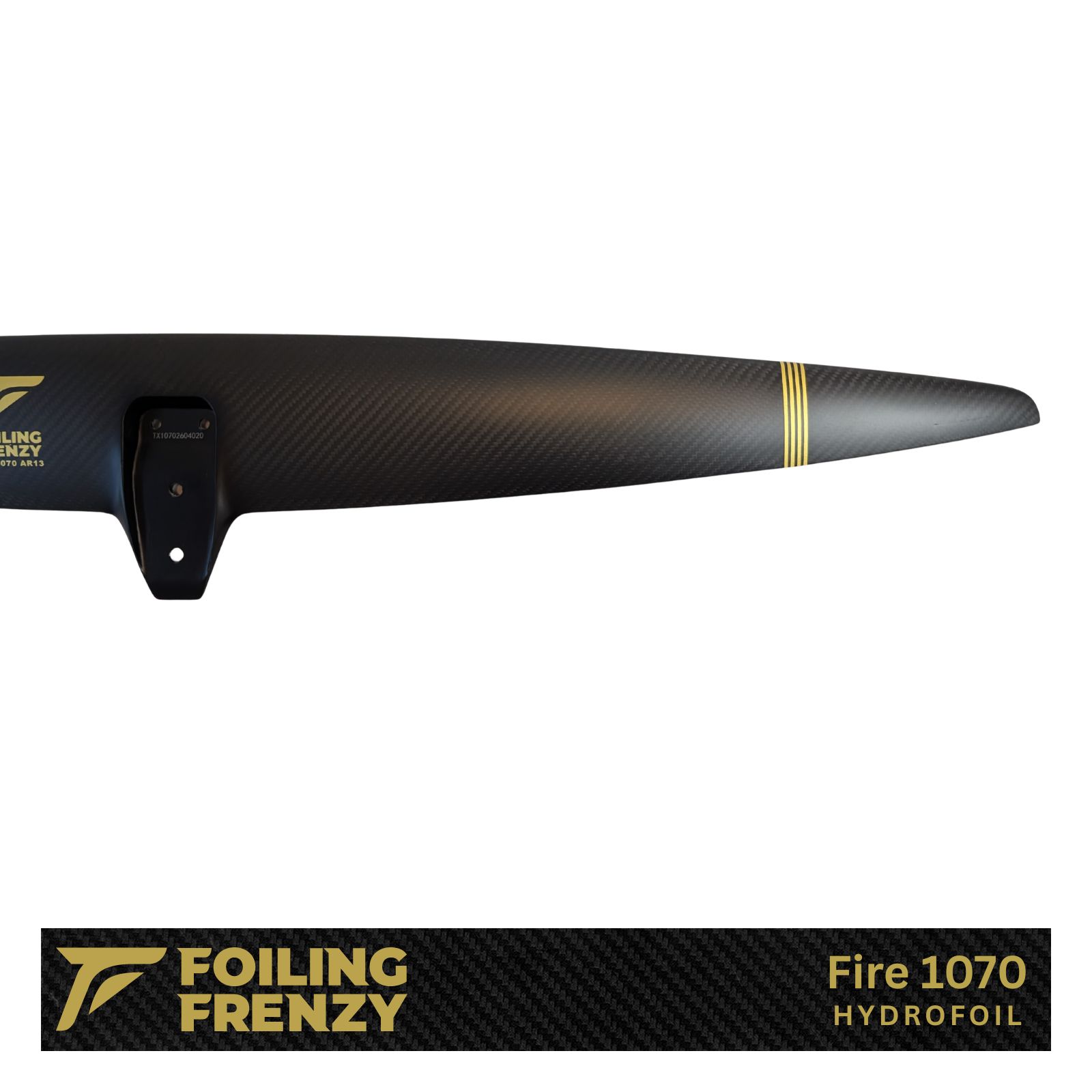 fire fireball 1070 hydrofoil compatible mount carbon hydrofoil downwind foiling