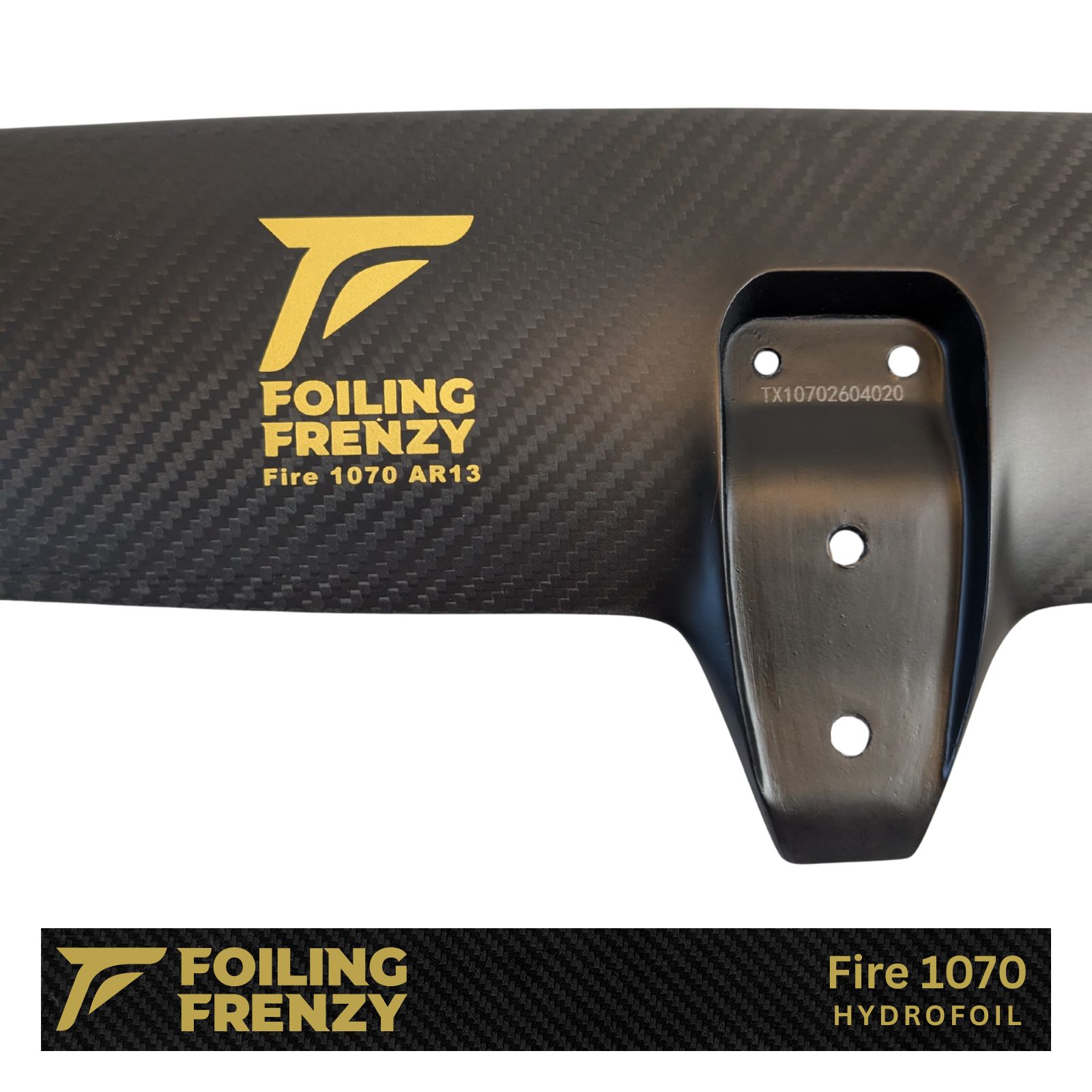 fire fireball 1070 hydrofoil compatible mount carbon hydrofoil downwind foiling