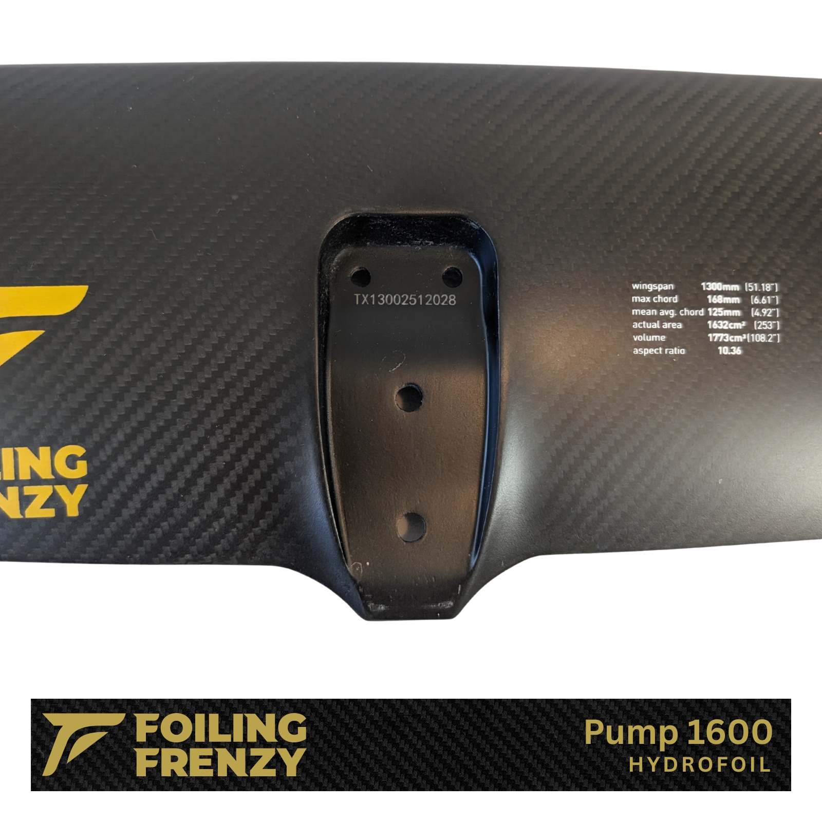 pump 1600 hydrofoil compatible mount carbon hydrofoil downwind foiling