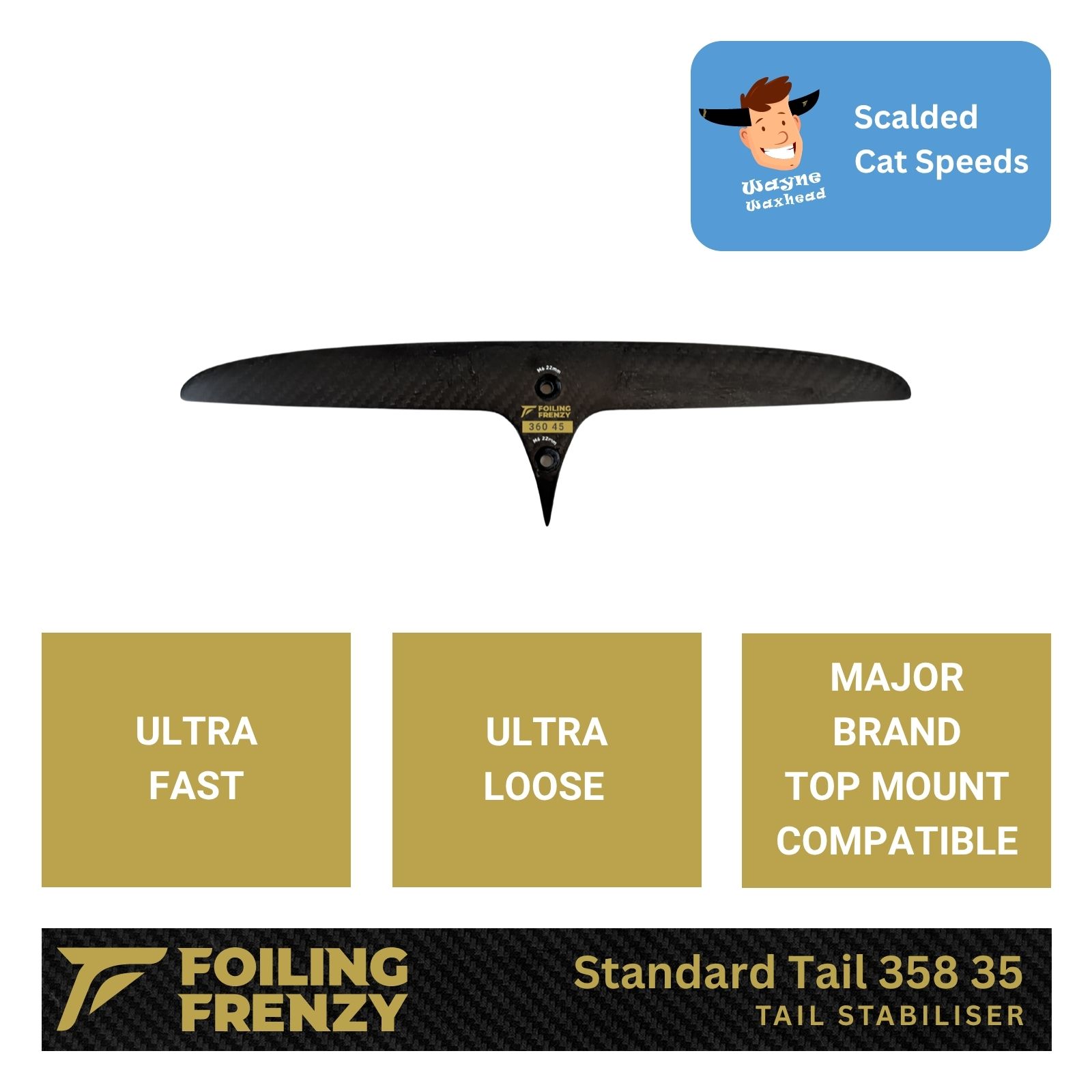 standard tail skinny 358 35 foil top mount compatible