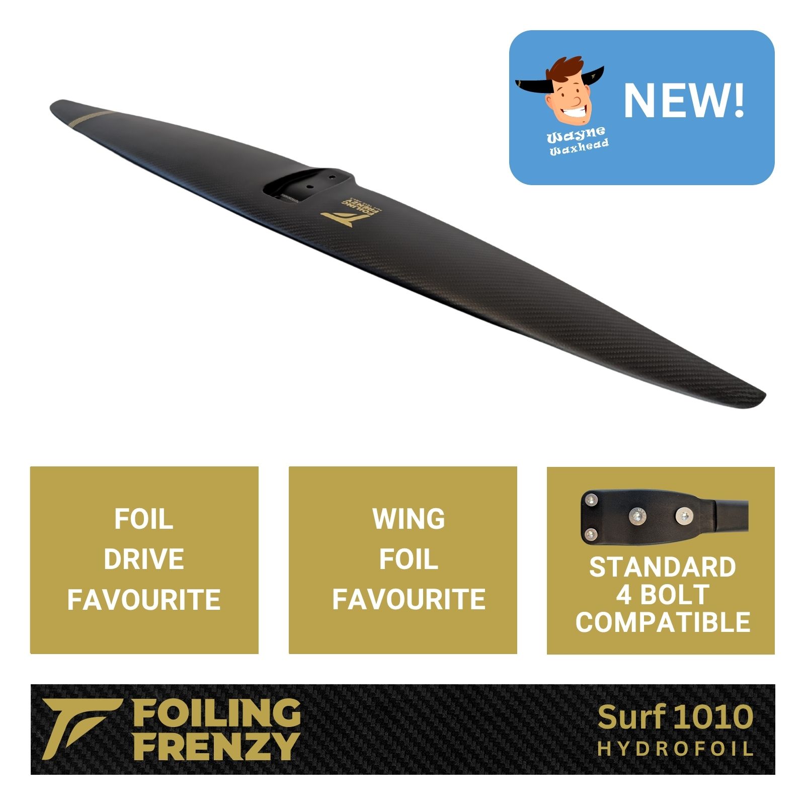 Foiling Frenzy Surf 1010 hydrofoil - A Mount standard compatible